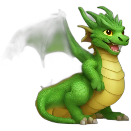 dragon with pic emoji
