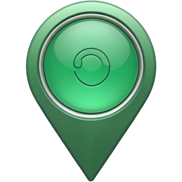green location marker simple emoji