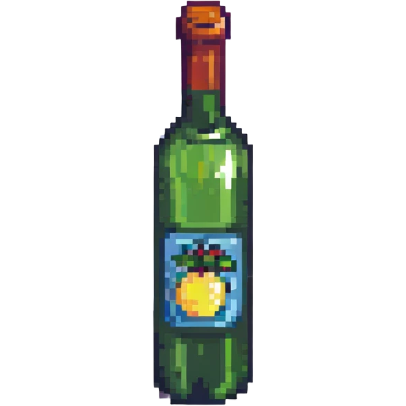 A bottle of wine emoji