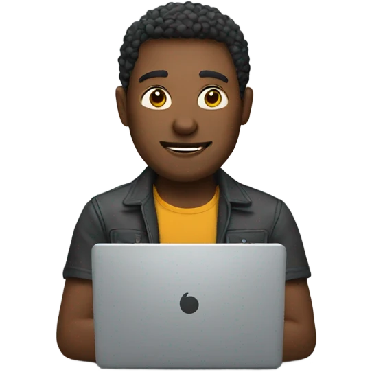 Man on a laptop  emoji