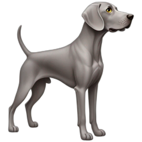 weimaraner hunting emoji