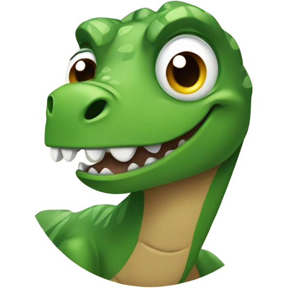 side eyeing dinosaur  emoji
