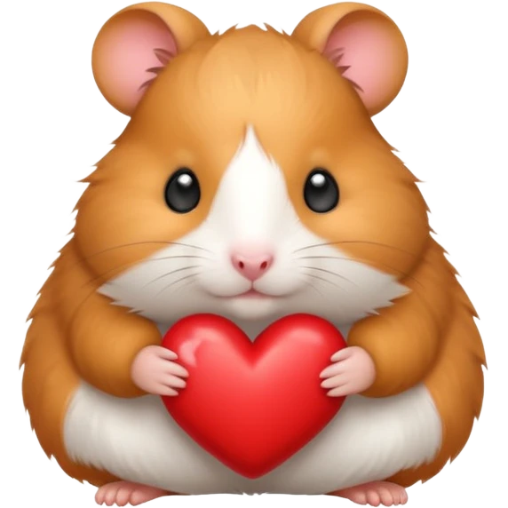 red heart hamster  emoji