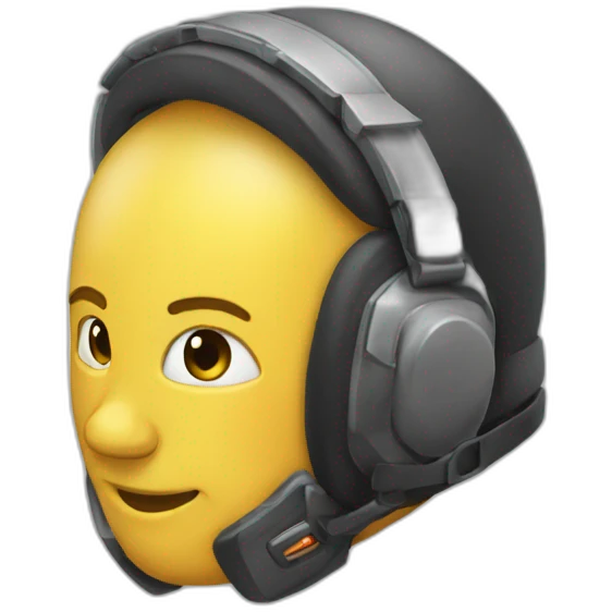 Petit casque emoji