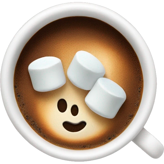 Coffee with marshmallows  emoji