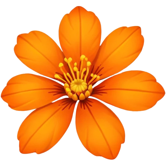 orange flower emoji