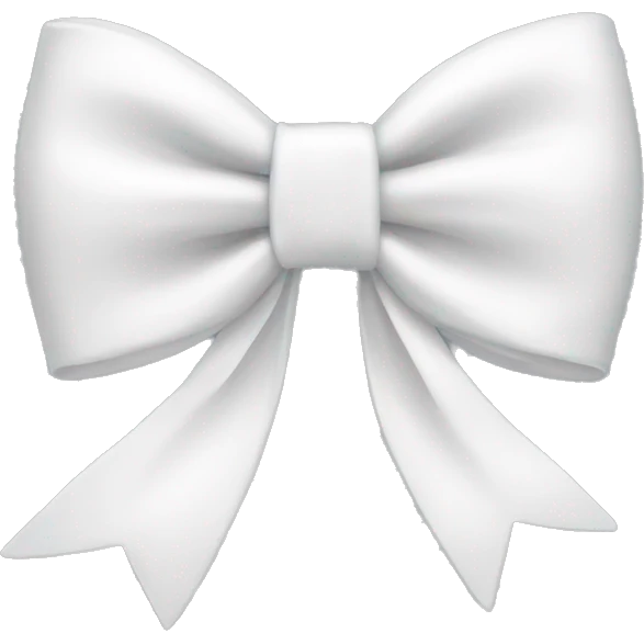 White bow emoji
