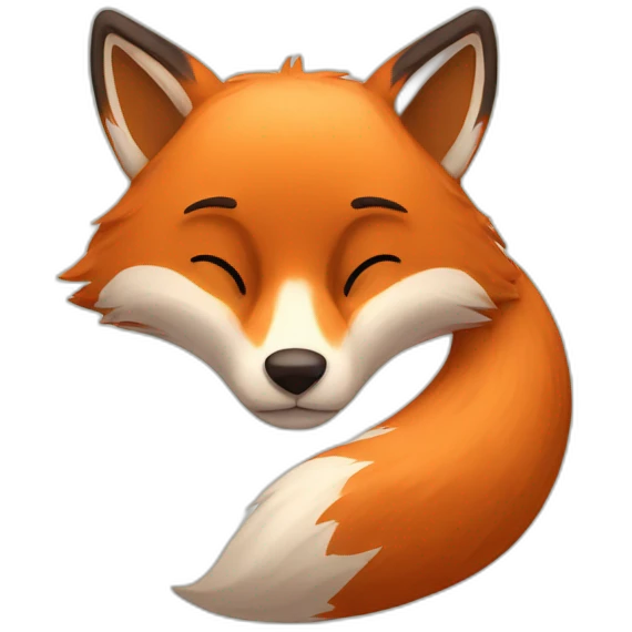 tired fox emoji