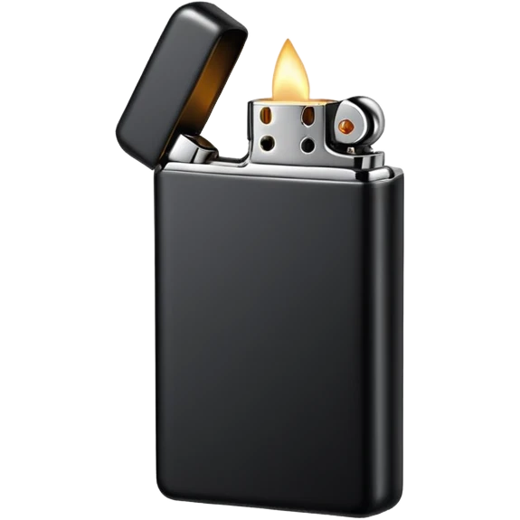 black lighter emoji