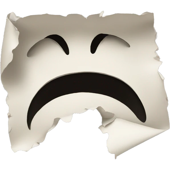 torn paper emoji
