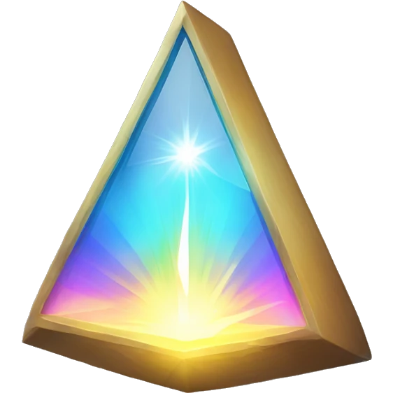 light going hroughprism to rfrat spctrum on other side emoji