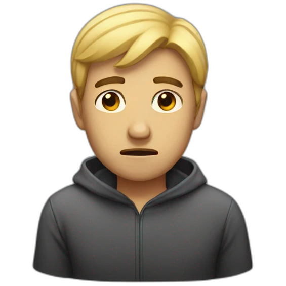 Sad man emoji