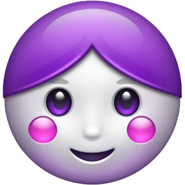 anel branco e roxo emoji