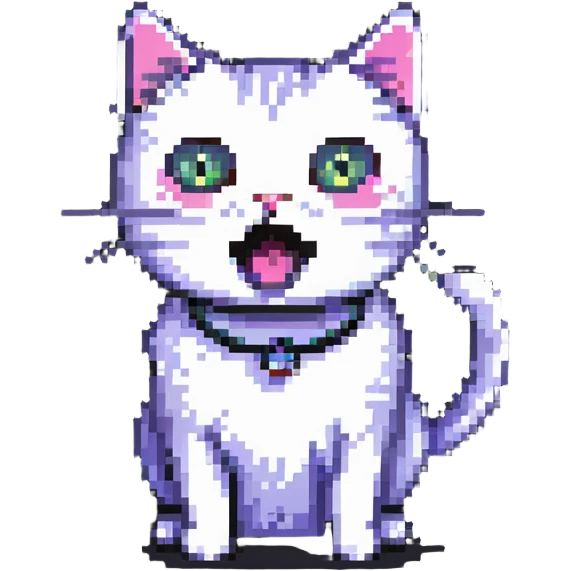 cat with a surprised expression emoji