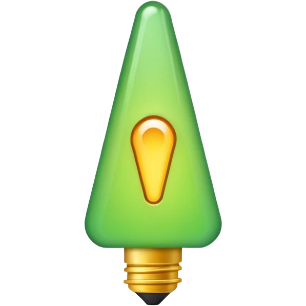 make exclamation Point in light green color  emoji