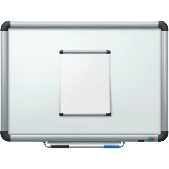 whiteboard in classroom mounted on wall emoji