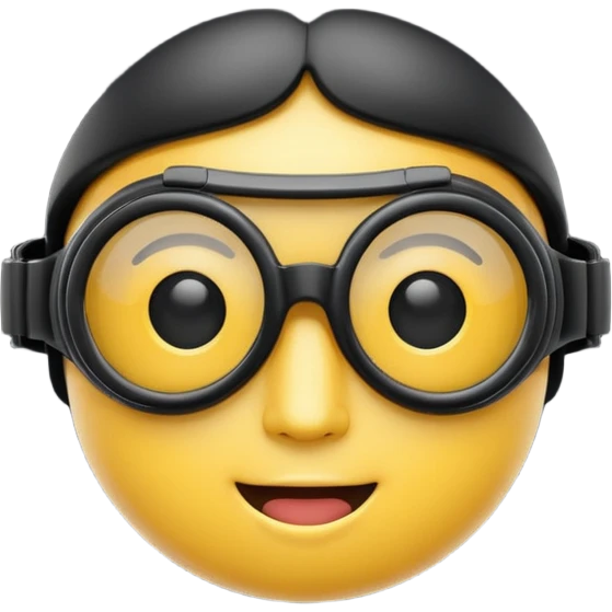 3d goggle emoji