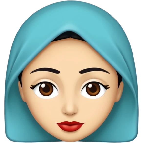 Türk bayrağı ama turkuaz rengi tamamı. Sade olsun. emoji
