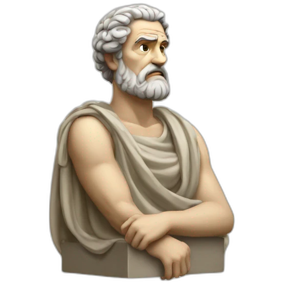Stoic philosopher thinking emoji