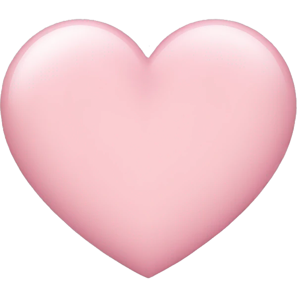 Light pink heart emoji