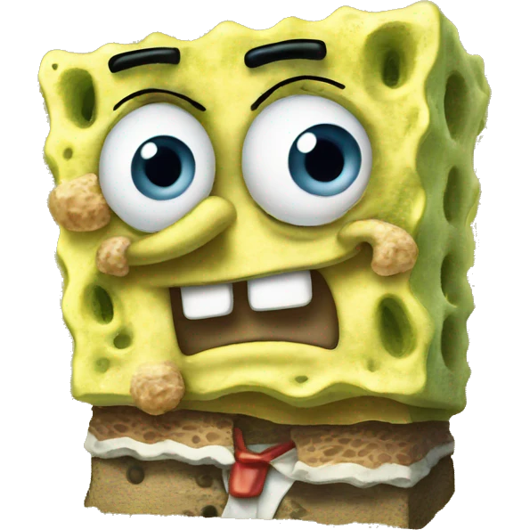 looking confused SpongeBob  emoji