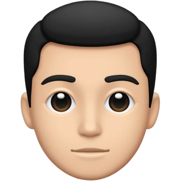 gigachad, black and white emoji