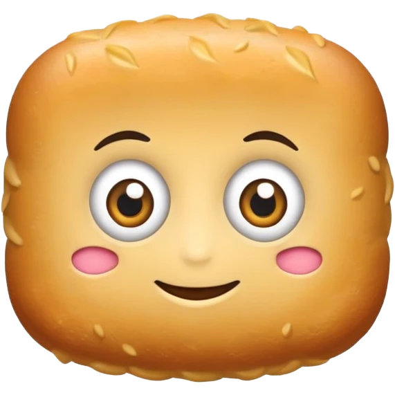 Hazme una croqueta con cara , piernas y brazos emoji