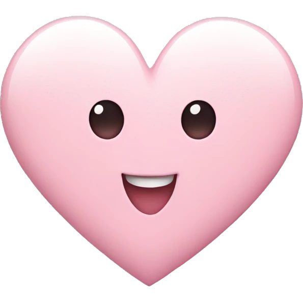 light pink heart emoji