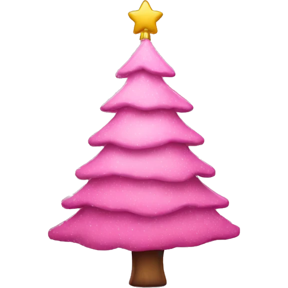 pink christmas tree emoji