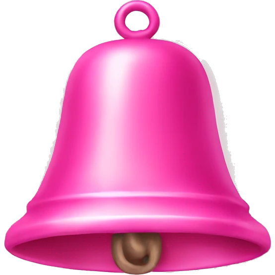 Pink bell emoji