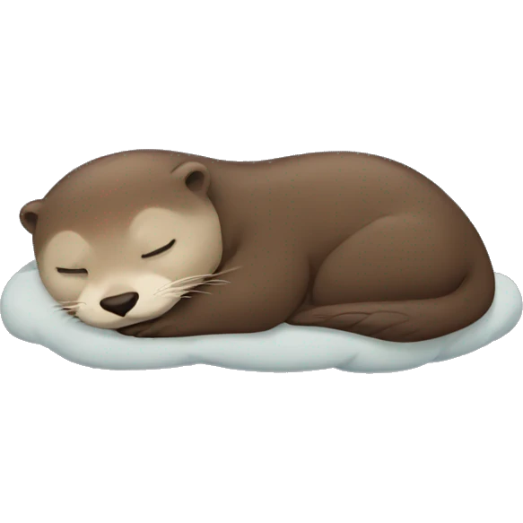 otter sleeping emoji