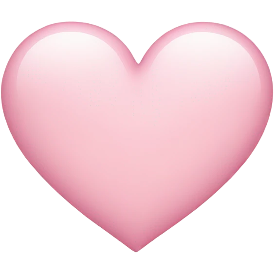 Light pink heart emoji