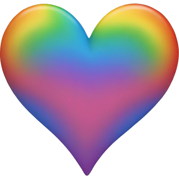 Rainbow heart emoji