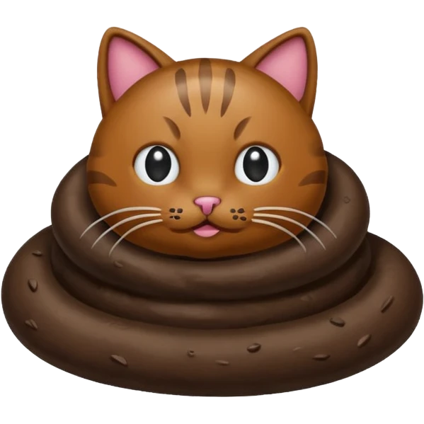 cat poops emoji