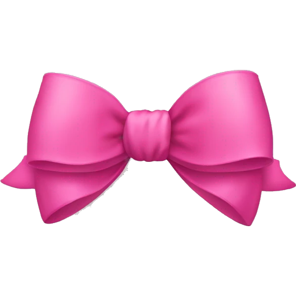 Coquette bow emoji
