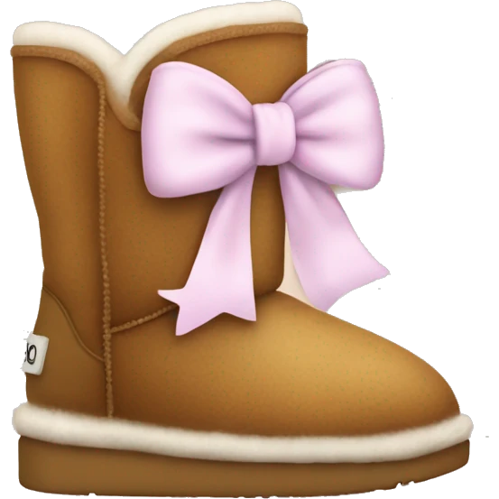 Uggs whit a bow  emoji