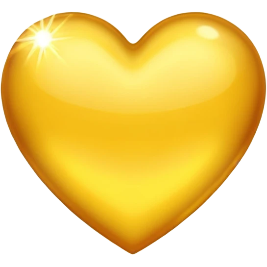 yellow heart with a radiant light burst emoji