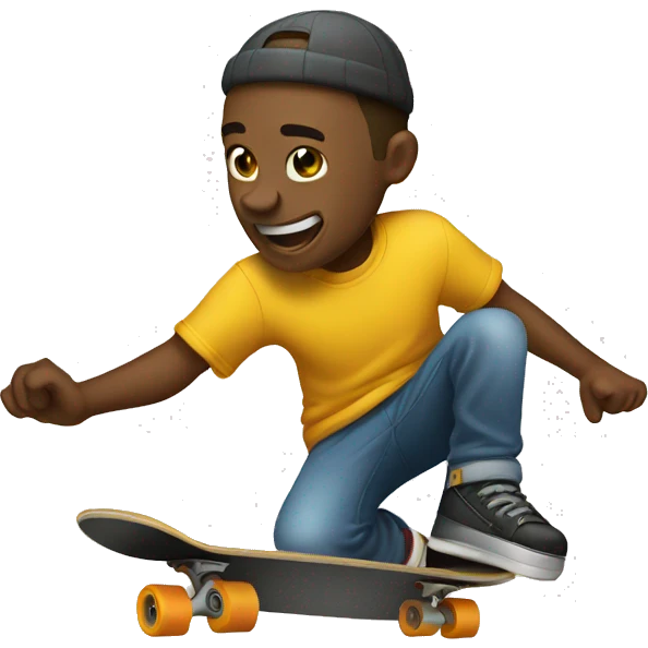 skateboard grinding emoji