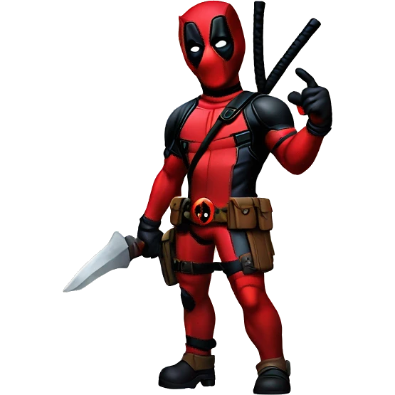 Deadpool with licorn emoji