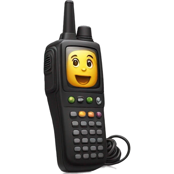 80's Walkie talkie emoji