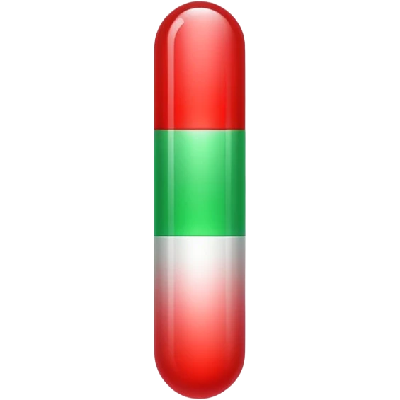A vertical capsule-shaped progress bar with a color gradient from green at the bottom to red at the top. The bar is divided into segments by thin lines, with bold, outlined numbers scaling upward next to it.  emoji