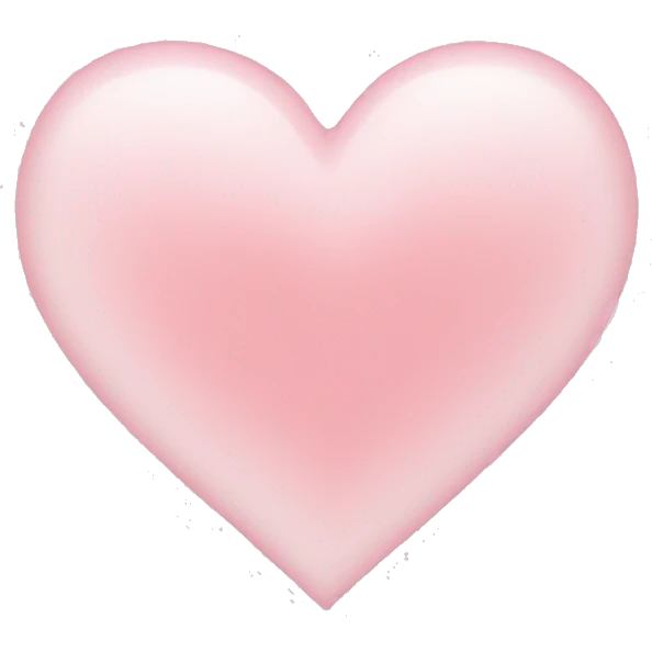 light pink heart emoji