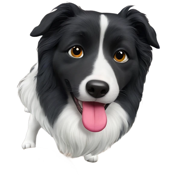 playful dog with tongue out emoji