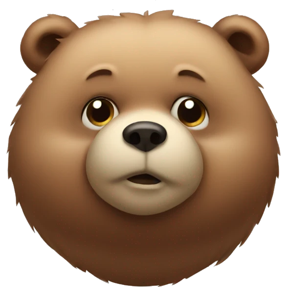 chubby bear with a belly emoji