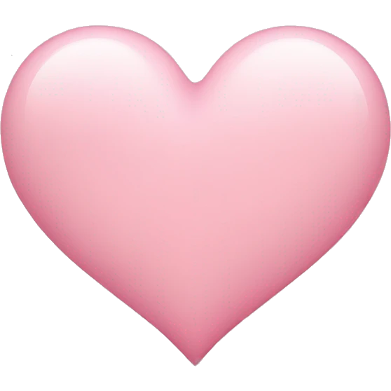 Light pink heart emoji