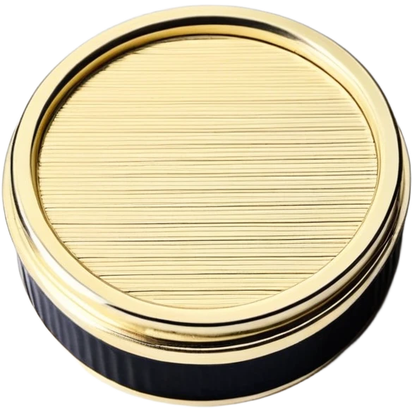 Металлический премиальный черно-золотой ящик emoji