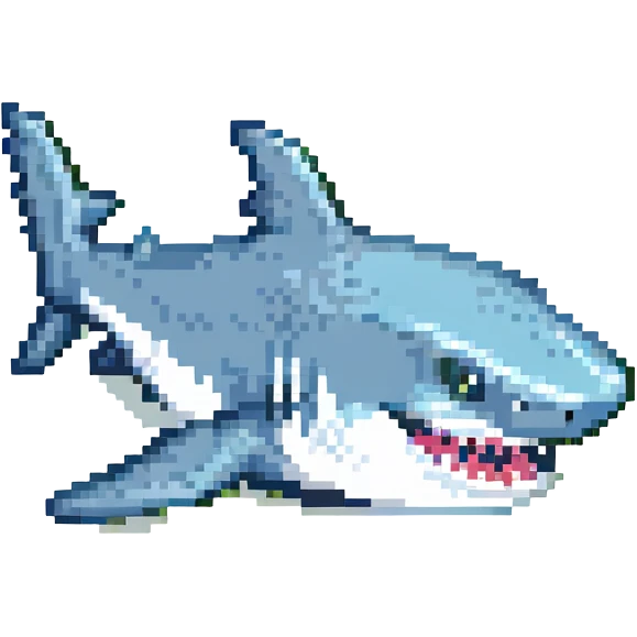 smiling shark emoji