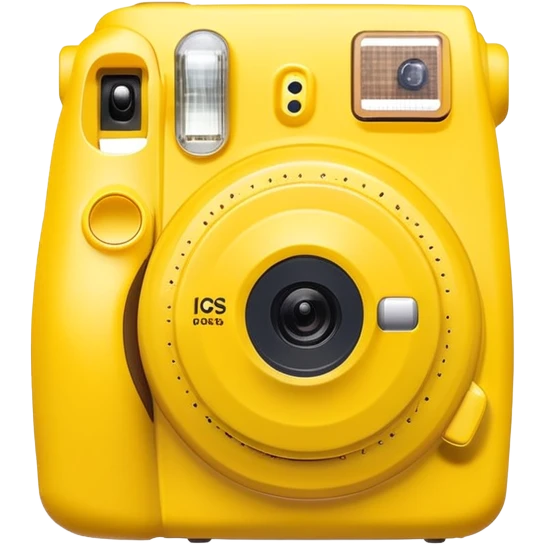 yellow instax camera emoji