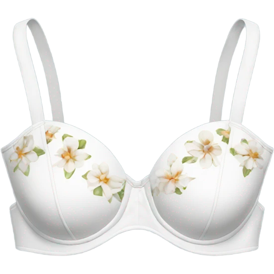 White floral bra  emoji