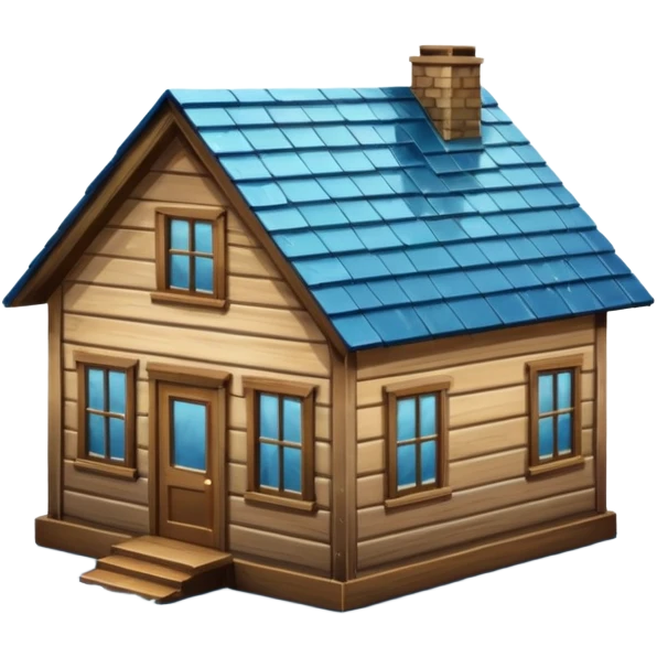 House with flooding around it emoji